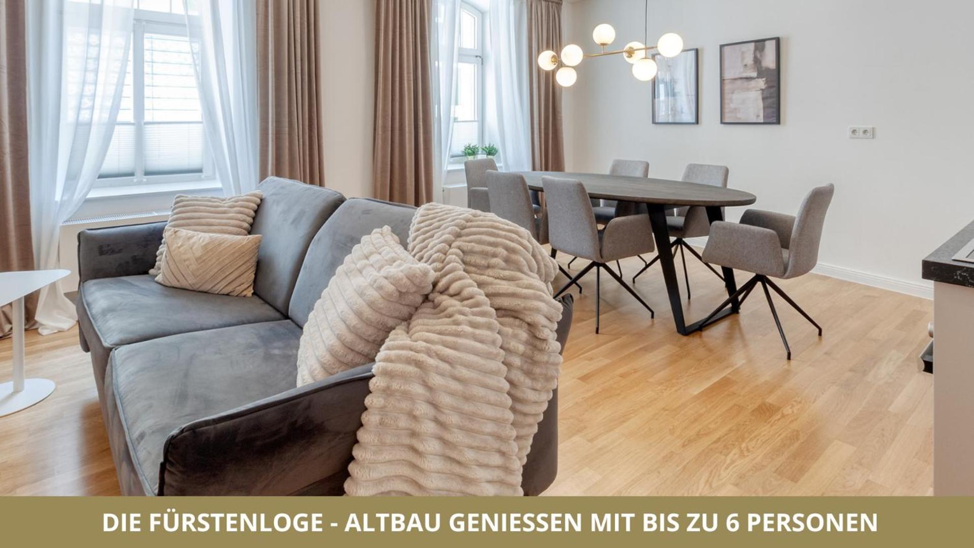 Neu Fewo Fuerstenloge 1-6 Pers Hinter Dem Markgraeflichen Opernhaus - 2 Schlafzimmer Mit Boxspringbetten 4 Einzel Oder 2 Doppelbetten, Balkon Und Einbaukueche, Barrierearm Байройт Екстер'єр фото