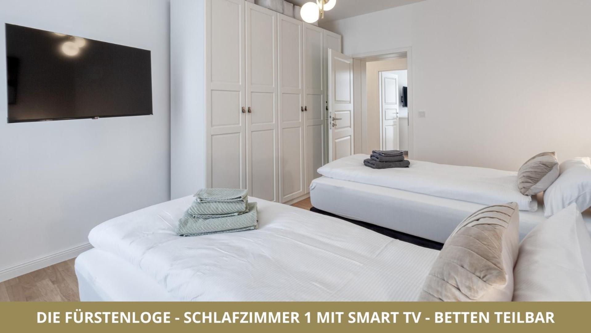 Neu Fewo Fuerstenloge 1-6 Pers Hinter Dem Markgraeflichen Opernhaus - 2 Schlafzimmer Mit Boxspringbetten 4 Einzel Oder 2 Doppelbetten, Balkon Und Einbaukueche, Barrierearm Байройт Екстер'єр фото